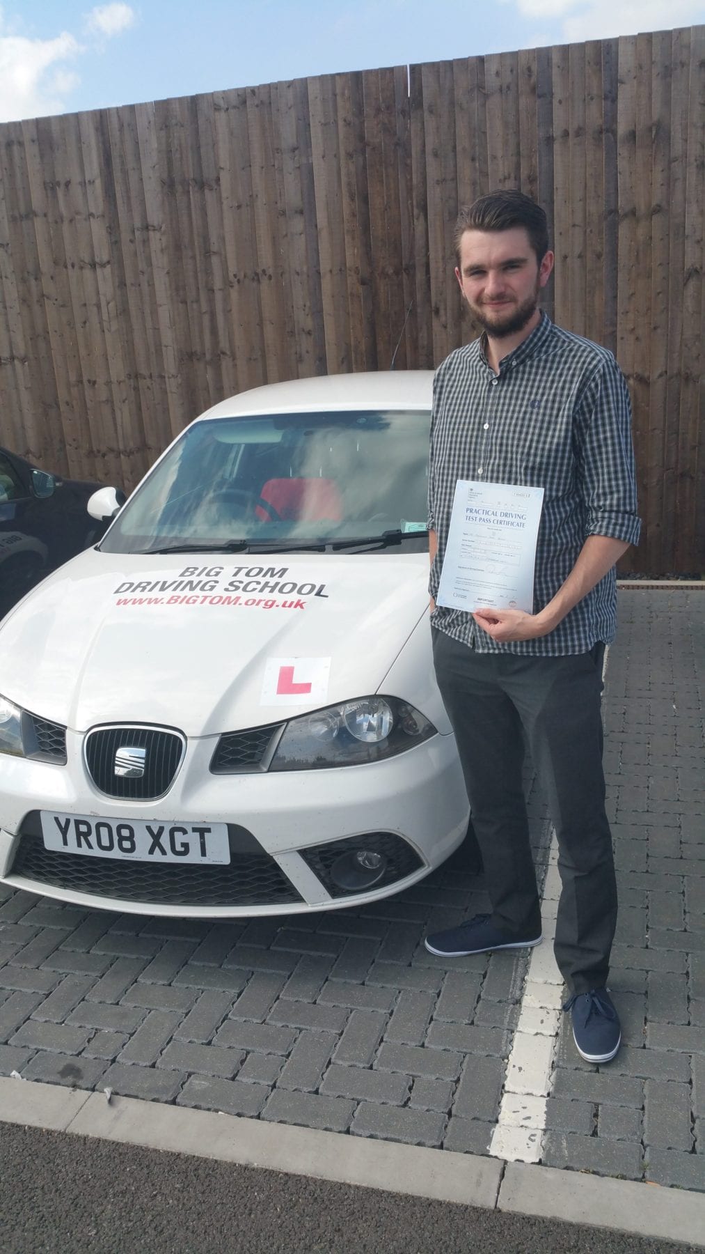 Ben is on cloud 9 after driving test pass Big Tom Intensive Driving School